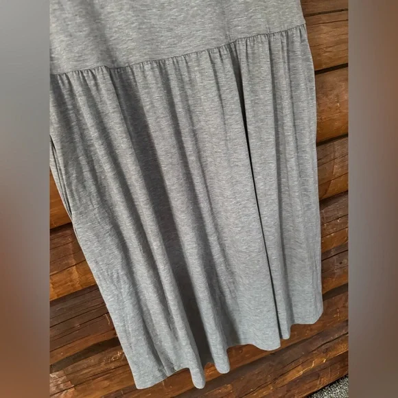 Riyiper size xxl nwt Elegant Gray Midi Dress - Picture 2 of 4